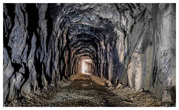 The Summit Tunnels, Union Pacific's former railroad tunnels now abandoned in the Sierra mountains.