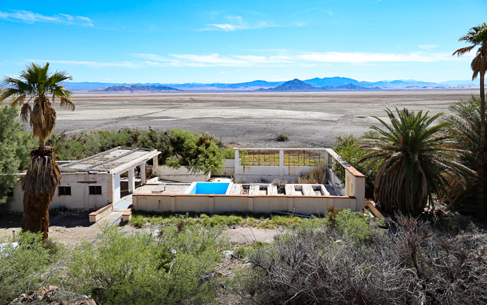 ZZyzx Mineral and Hot Springs, an abandoned travel destination in California's Mojave Desert.